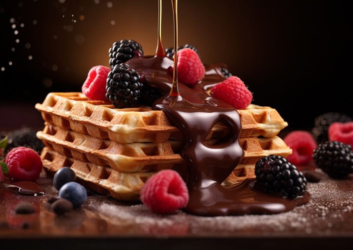 schokoladen waffel neu